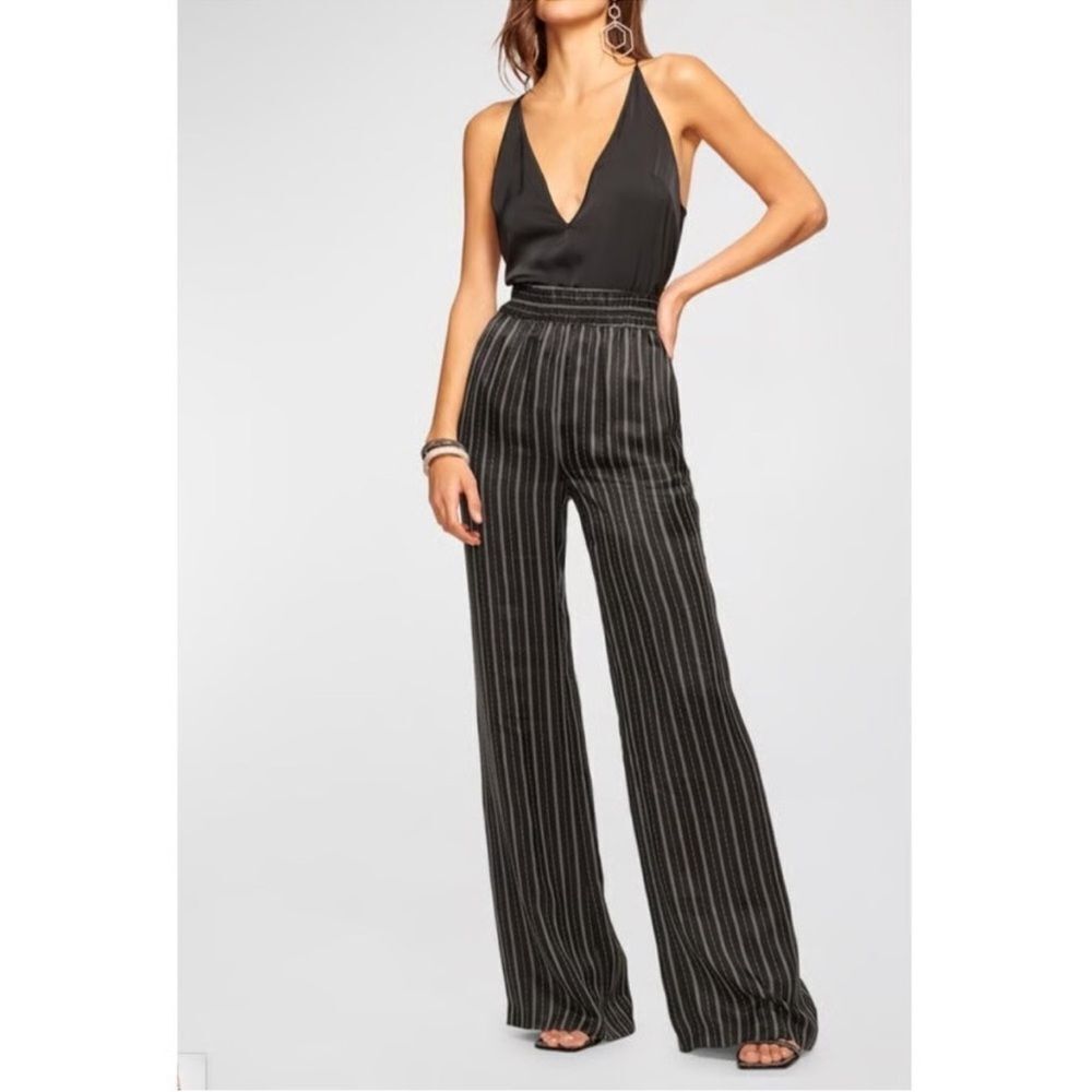 $465 Ramy Brooke Anahi Striped Trousers Pants NWT XS